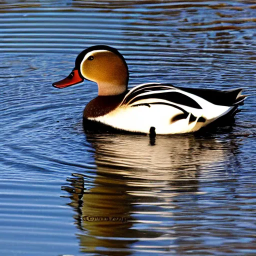 Prompt: a crowned duck