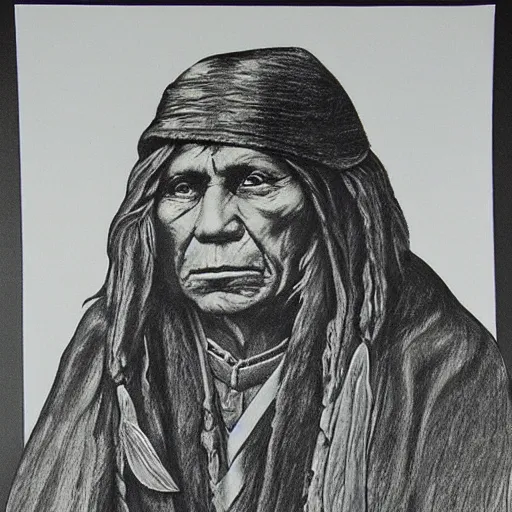 Image similar to chief seattle drawing
