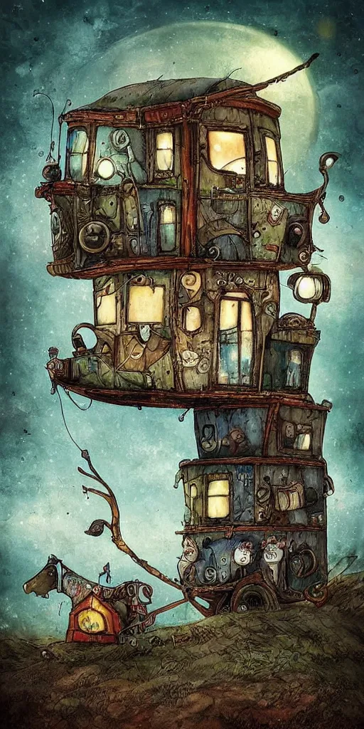 Image similar to a caravan by alexander jansson