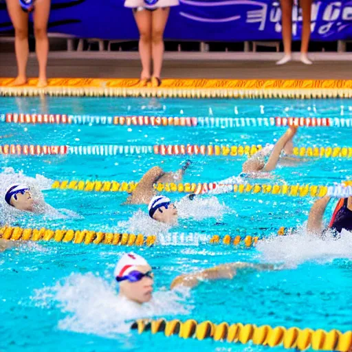 Image similar to college male athletes at swim meet