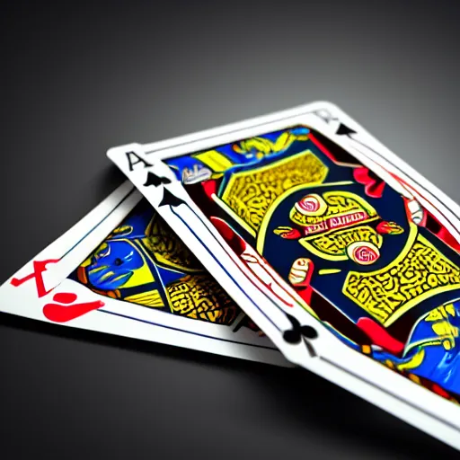 Image similar to house of poker card, 3 d illustrator, 8 k