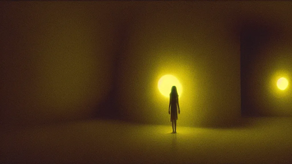 Image similar to we fell through the floor, it glows bright, film still from the movie directed by denis villeneuve and david cronenberg with art direction by zdzisław beksinski and dr. seuss