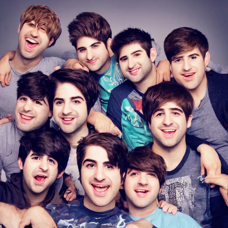 Prompt: portrait photo of smosh