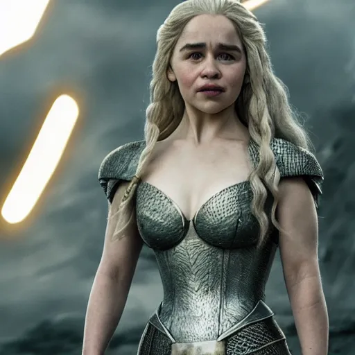 Image similar to Emilia Clarke as Mera, full body