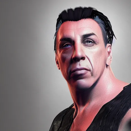 Image similar to till lindemann, ps 1 graphics, software rendering, playstation 1 graphics