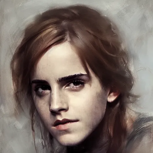 Prompt: emma watson by ruan jia