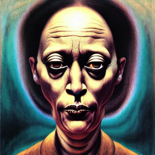 Prompt: portrait of kamala harris by otto dix, junji ito, hr ginger, jan svankmeyer, beksinski, claymation, hyperrealistic, aesthetic, masterpiece