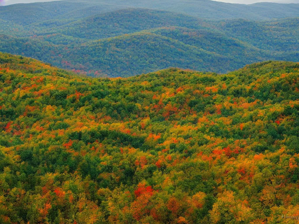 Prompt: appalachian mountains of the laurentians, by hong ling