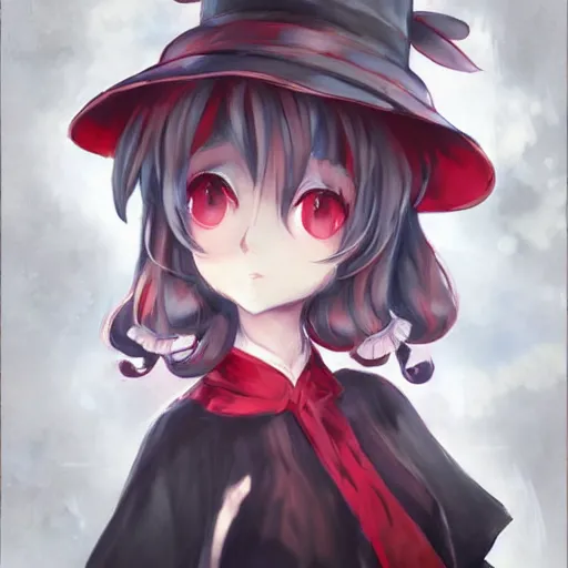 Image similar to portrait of Remilia Scarlet from Touhou, drawn by WLOP, by Avetetsuya Studios, attractive character, colored sketch anime manga panel, Remilia Scarlet trending on Artstation