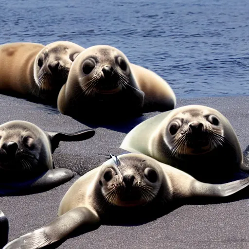 Image similar to invasion of baby seals