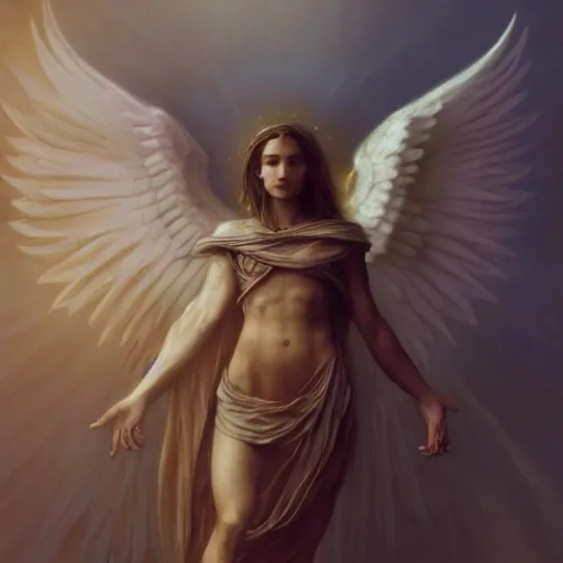 Image similar to A biblically accurate winged Angel with eyes within and without, LSD trip, fullbody, artstation, fantasy, concept art, dark, moonlight, incredible, smooth, sharp focus, illustration, art by greg rutkowski and orientalism and bouguereau and Zdzislaw Beksinski, good clear quality, lighting, biology, symmetrical artwork, perfect face, 135 mm, cinematic, hyper realism, high detail, octane render, 8k, chrome accents