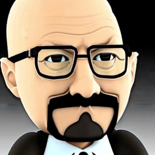 Prompt: walter white as a mii