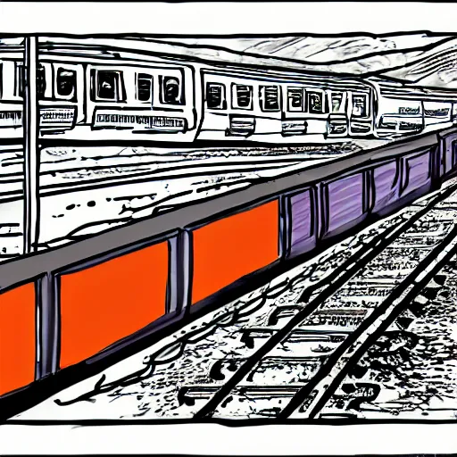 Image similar to self - drawing train