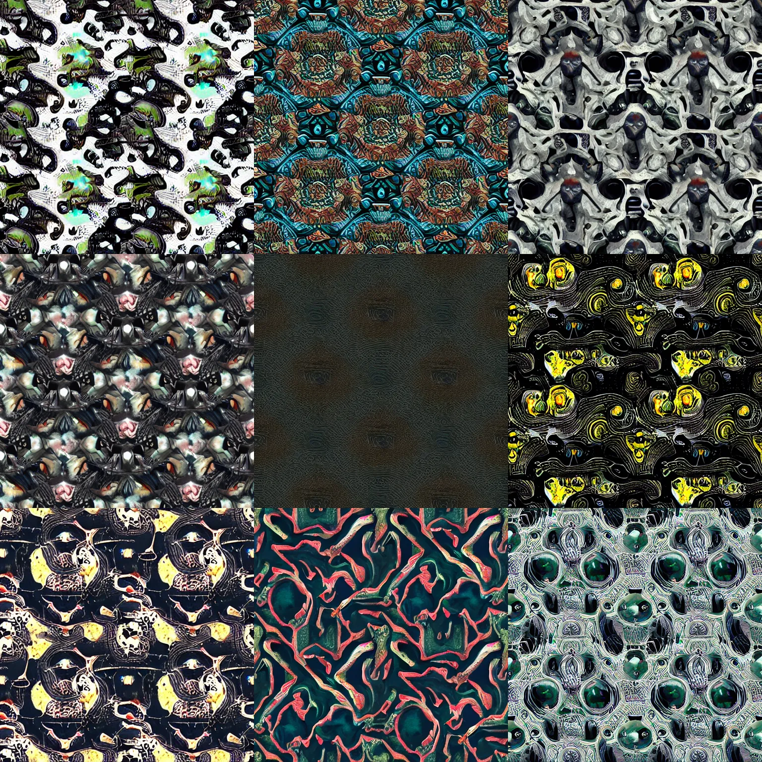 Prompt: blackblood doom pattern, tileable, seamless, in watercolor gouache detailed paintings, dark, insanely detail, boraque, art noveau, 8 k, substance designer