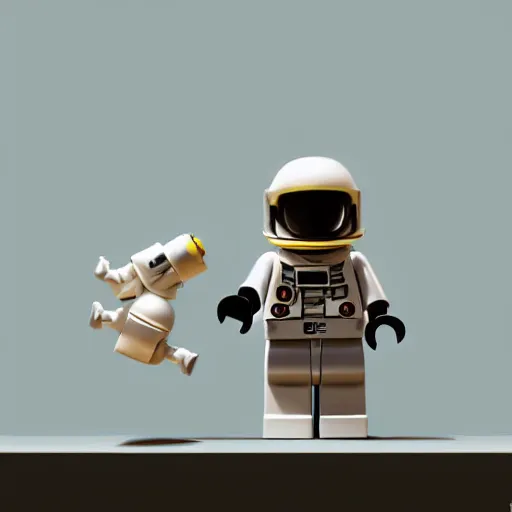 Prompt: lego astronaut by goro fujita, realism, sharp details, cinematic