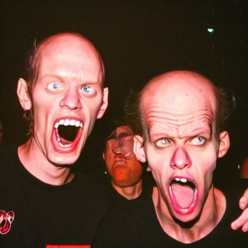 Prompt: beavis & butthead at a rage against the machine concert