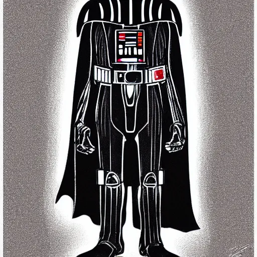 Prompt: darth vader by neil gaiman