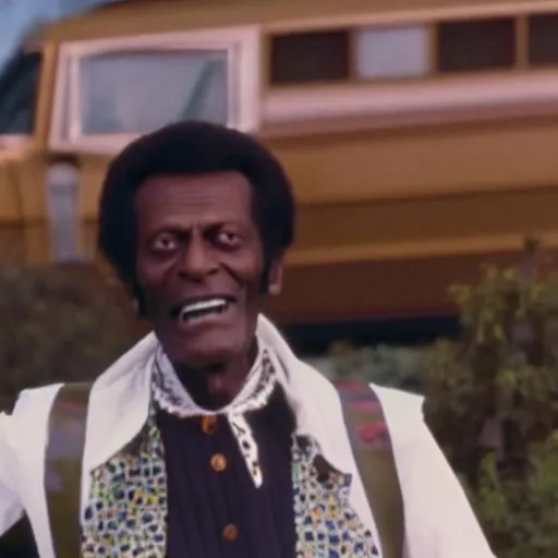 Prompt: a still of chuck berry in back to the future ( 1 9 8 5 )