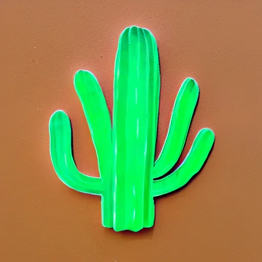 Image similar to neon sticky cactus