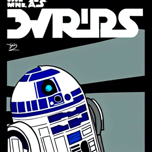 Image similar to r 2 d 2 by darwyn cooke, highly detailed, 4 k