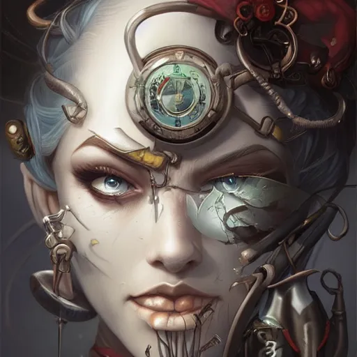 Prompt: scareclaw reichheart, beautiful, determined, detailed portrait, intricate complexity, in the style of artgerm and peter mohrbacher, quixel megascan