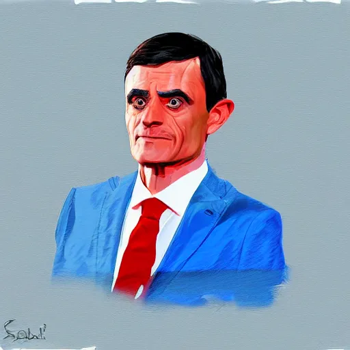 Image similar to Manuel Valls disguised in lobster, digital painting