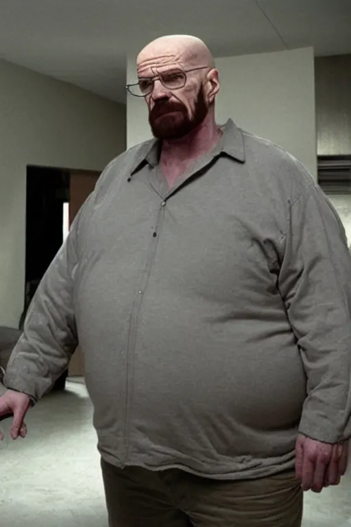 Prompt: morbidly obese walter white