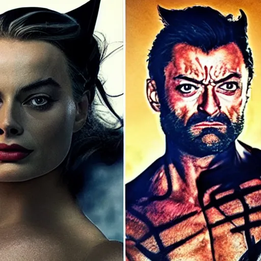 Image similar to Margot Robbie as Wolverine