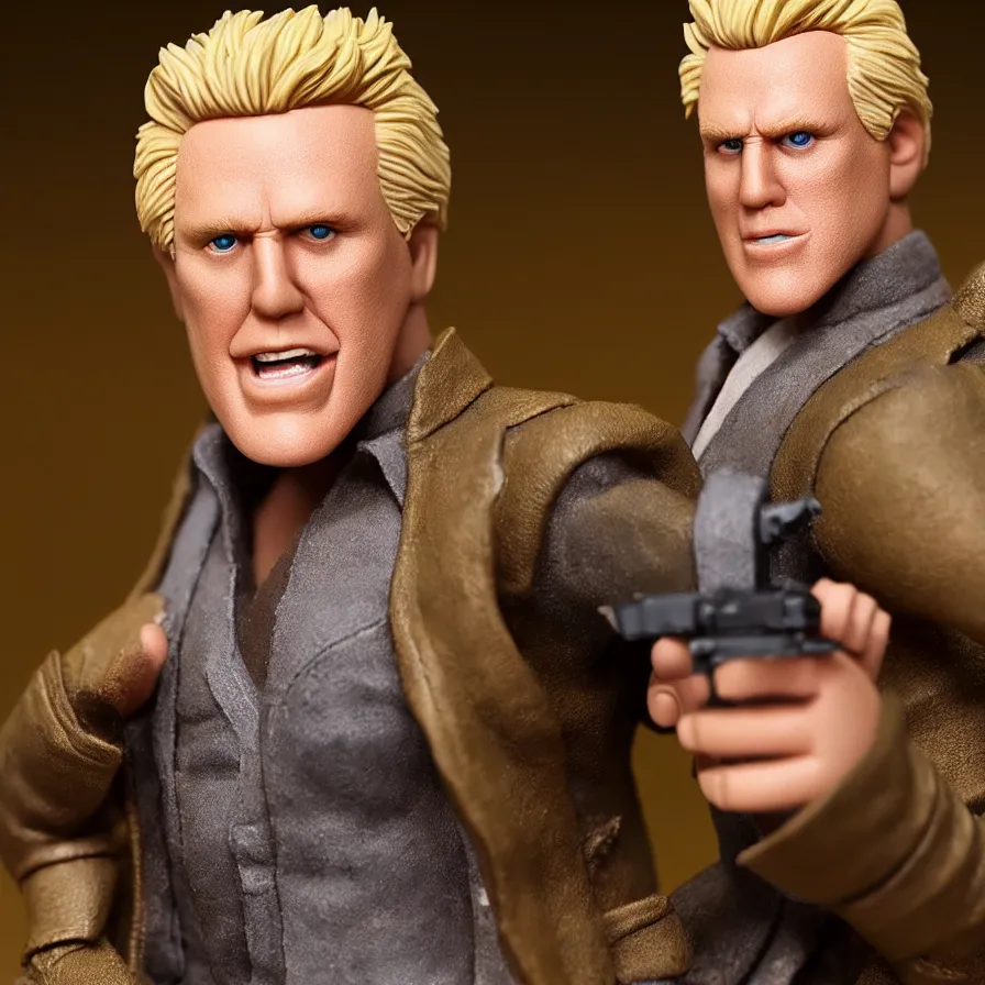 Image similar to gary busey hot toys action figure promo shots 4 k photography