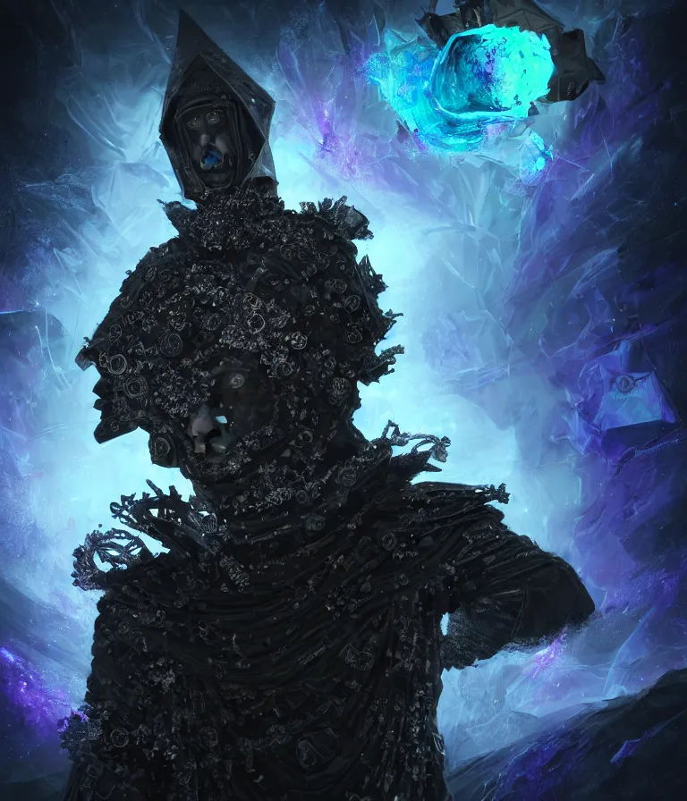 Image similar to impressive ominous front!! shot photo of a court jester character fine portrait fine portrait mesmerizing fractal hyper cubes platinum cracked dark future hyper dimensional space galactic crystal nebula edges elegant detailed intricate concept artstation sharp focus ray tracing cinematic masterpiece temporal corruption beeple wlop germ 8 4 k scifi glossy hyper realistic illustration canon eos r 3 fujifilm x - t 3 0 sony alpha a 6 6 0 0