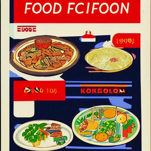 Image similar to 1 9 9 0 s singaporean public education poster for food