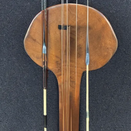 Image similar to portrait of a strung longbow