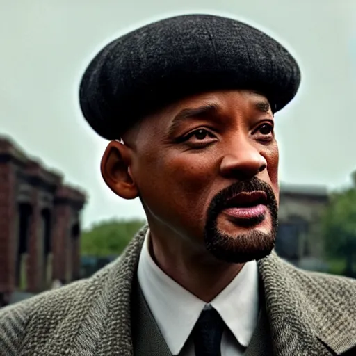 Prompt: will smith in Peaky Blinders very detail 4K quality super realistic