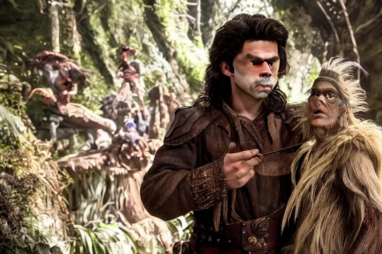 Image similar to jake t. austin plays a gelfling in the dark crystal : age of resistance, highly detailed, cinematic lighting, red weapon 8 k s 3 5, cooke anamorphic / i lenses