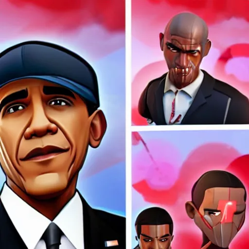 Image similar to obama in fortnite