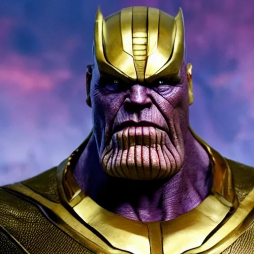 Image similar to william dafoe as thanos