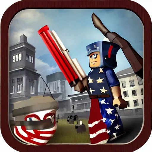 Image similar to american civil war in roblox