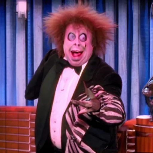 Prompt: Beetlejuice on The Tonight Show