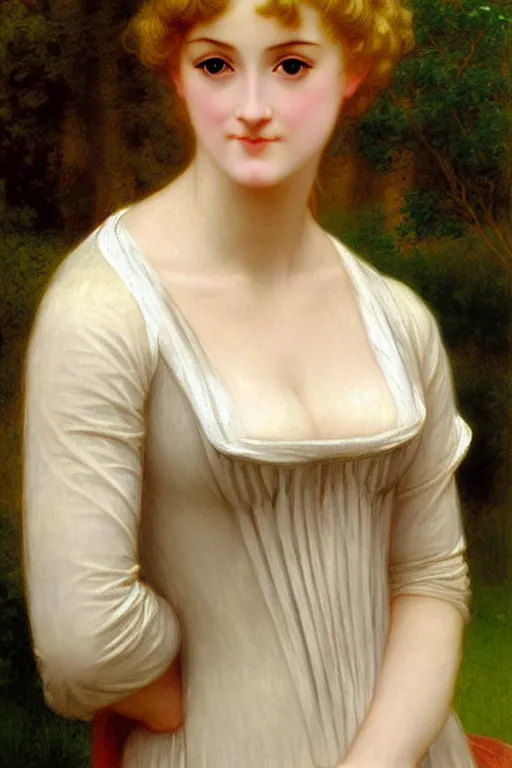 Prompt: jane austen blondie blond, painting by rossetti bouguereau, detailed art, artstation