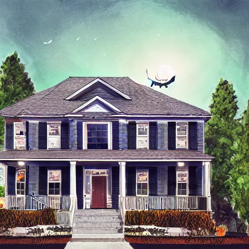 Image similar to realistic renderings of halloween scenes