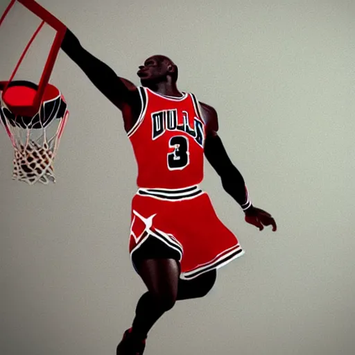 Prompt: “hyperrealistic mixed media high resolution image of michael jordan wearing a superman suit dunking a basketball, stunning 3d render inspired art by István Sándorfi and Greg Rutkowski and Unreal Engine, perfect symmetry, dim volumetric lighting, 8k octane beautifully detailed render, post-processing, extremely hyper-detailed, intricate, epic composition, highly detailed attributes, highly detailed atmosphere, cinematic lighting, masterpiece, trending on artstation, very very detailed, masterpiece, stunning, flawless structure, lifelike texture, perfection,”