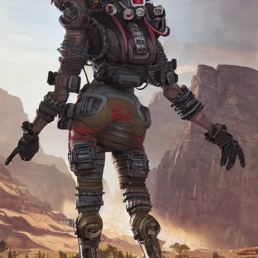 Image similar to photo realistic image of octane from apex legends, stunning 3 d render inspired art by istvan sandorfi and greg rutkowski, character posing, complete body, realistic and detailed eyes, realistic, highly detailed attributes and atmosphere, dim volumetric cinematic lighting,