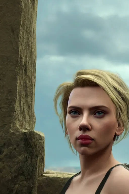 Image similar to Scarlett Johansson in Unreal Engine 5