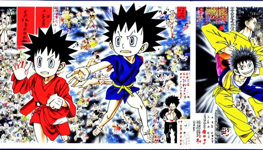 Image similar to the two complementary forces that make up all aspects and phenomena of life, by Yoshihiro Togashi