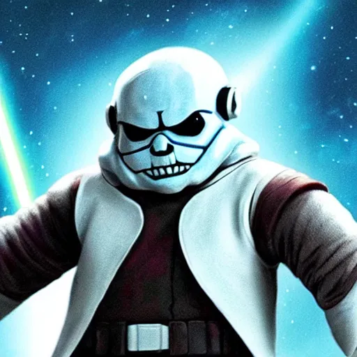 Prompt: sans in star wars the last jedi