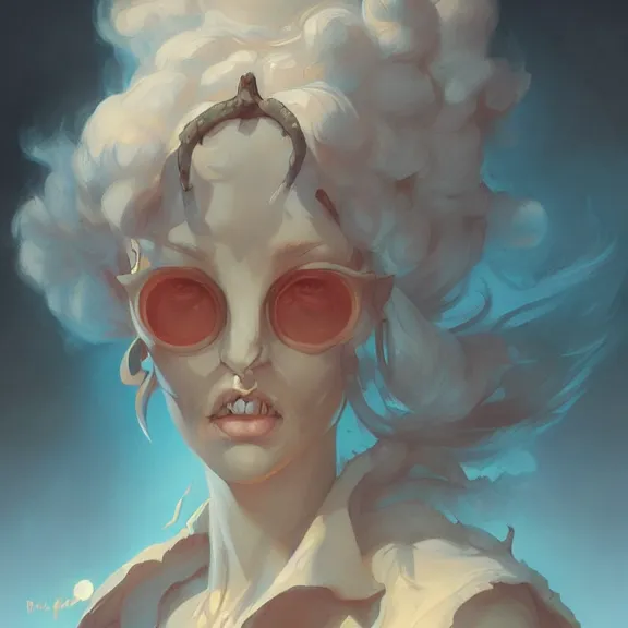 Image similar to a highly detailed portrait in the style of peter mohrbacher and in the style of michael whelan.