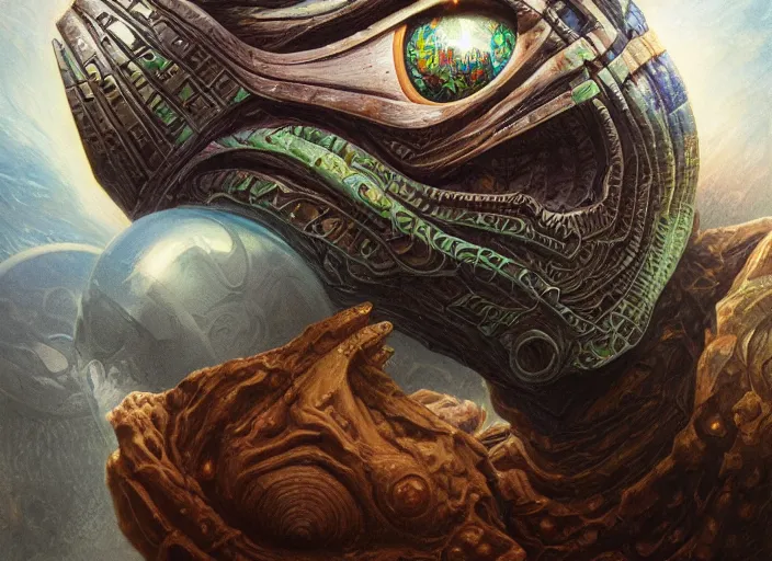 Image similar to space station mf doom reptile eyes, blue skin. intricate, elegant, highly detailed, centered, digital painting, artstation, concept art, smooth, sharp focus, illustration, artgerm, tomasz alen kopera, peter mohrbacher, donato giancola, joseph christian leyendecker, wlop, frank frazetta