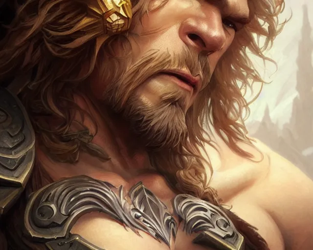 Image similar to sabretooth chest tattoo, deep focus, d & d, fantasy, intricate, elegant, highly detailed, digital painting, artstation, concept art, matte, sharp focus, illustration, hearthstone, art by artgerm and greg rutkowski and alphonse mucha