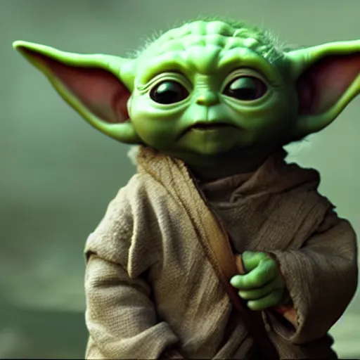 Image similar to Baby Yoda In Vikings 4K quality super realistic