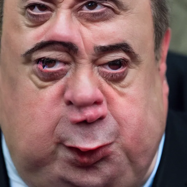 Image similar to alex salmond as a salmon